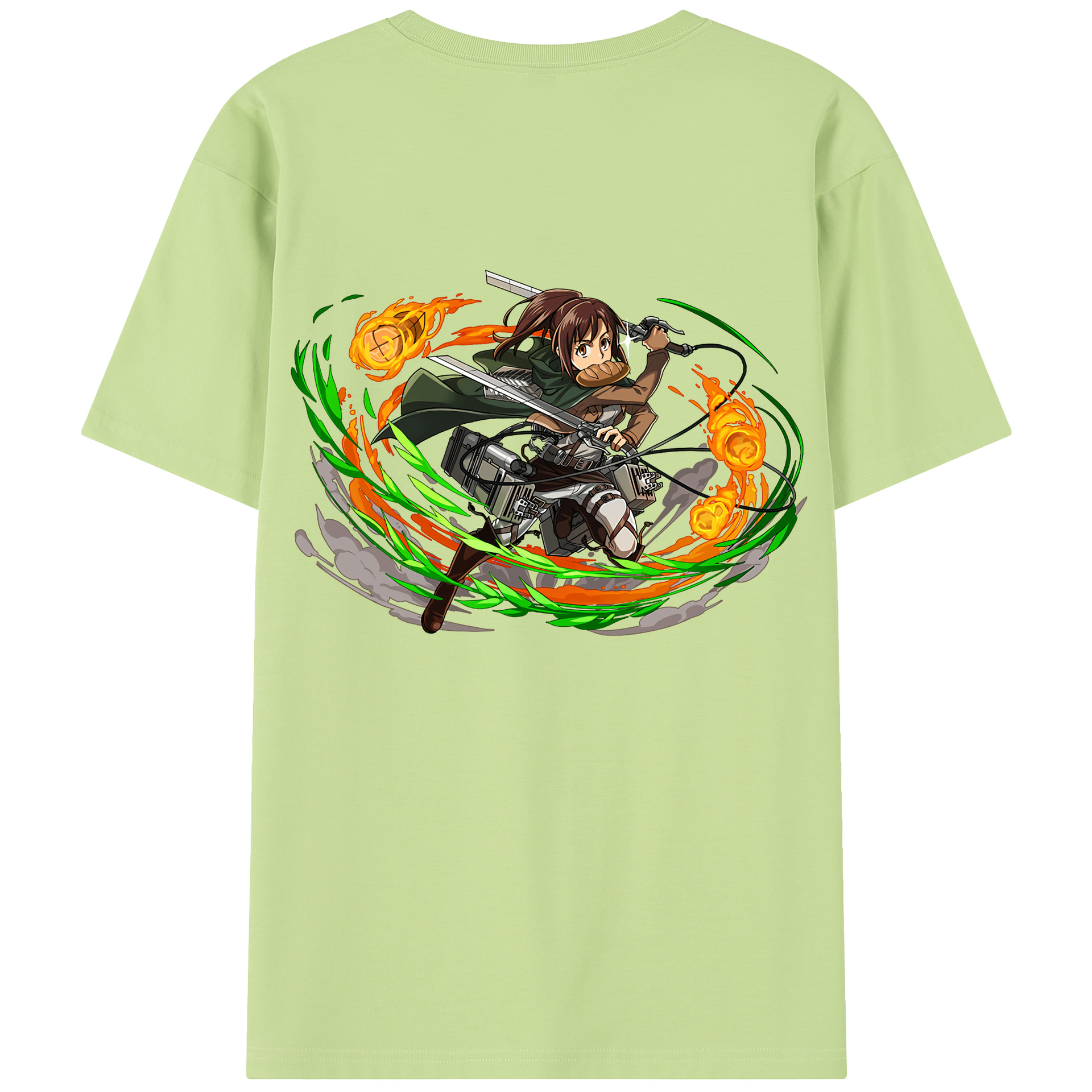 （画像用） 進撃の巨人 サシャ·ブラウス Attack on Titan Sasha Blaus 綿100％半袖Tシャツ（背面プリント）